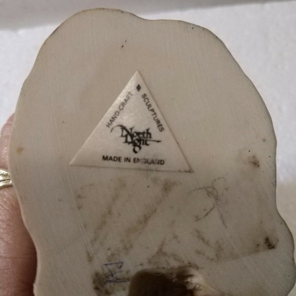 Yorkie DOG FIGURE Handcrafted Sculpture Sandstone Label made by North Light - Picture 9 of 9